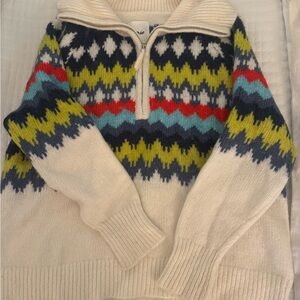 Aerie // Colorful Zigzag Knit Sweater